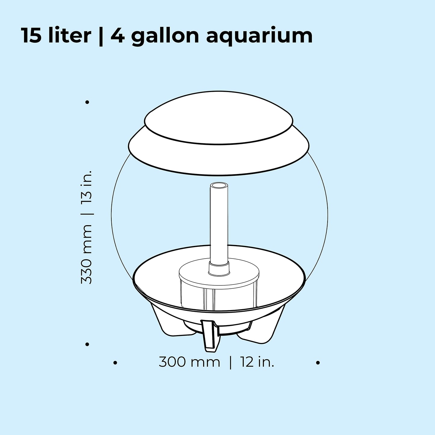 biOrb Halo 15 LED Tank, 4-Gal