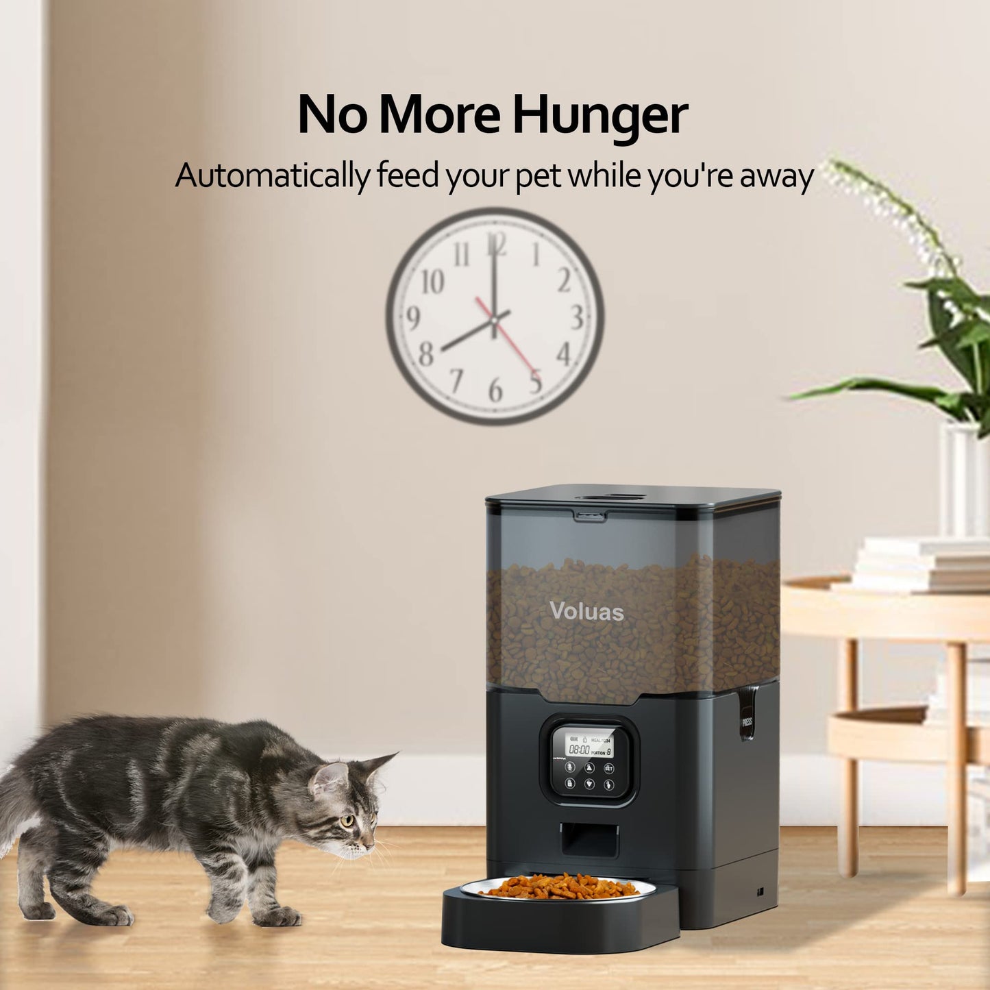 Auto Cat & Dog Feeder with Timer & Voice