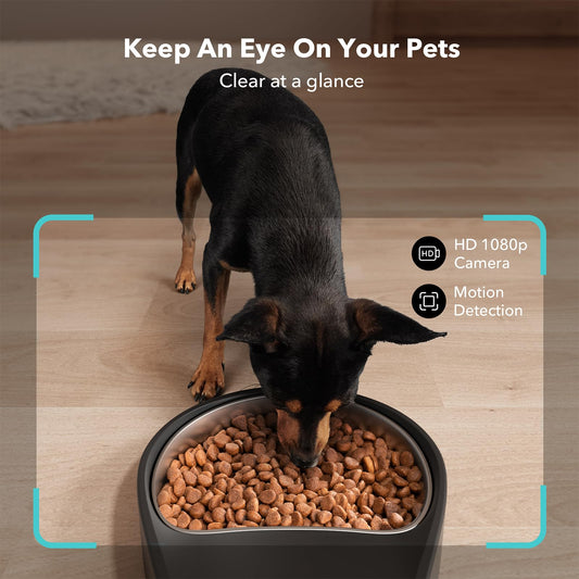 PETLIBRO Auto Pet Feeder, 6 Meals, Black