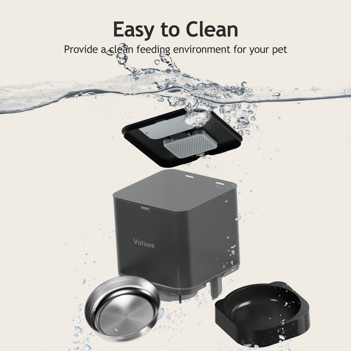 Auto Cat & Dog Feeder with Timer & Voice