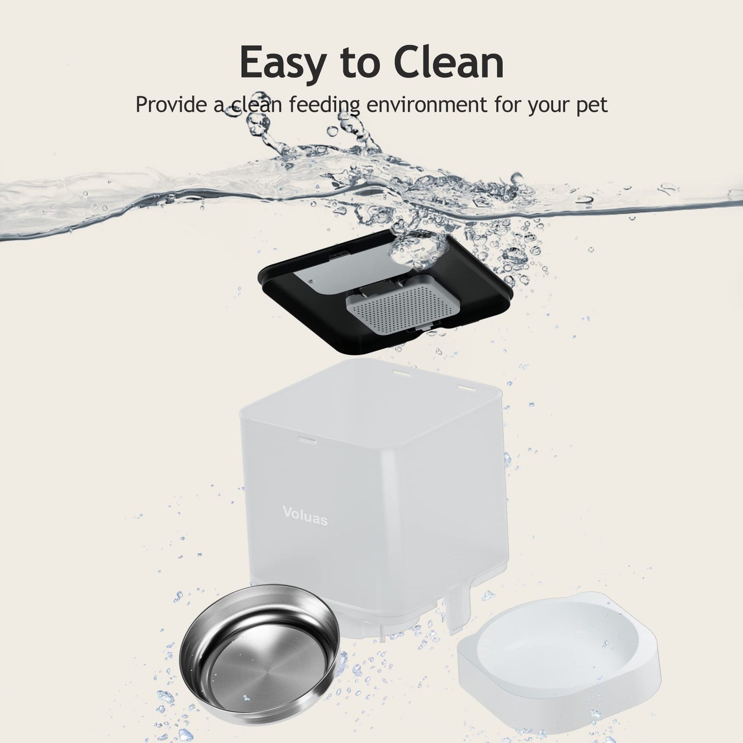 Auto Cat & Dog Feeder with Timer & Voice