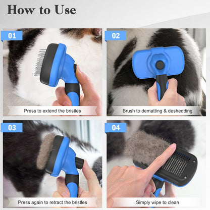 Swihauk Pet Slicker Brush – Blue