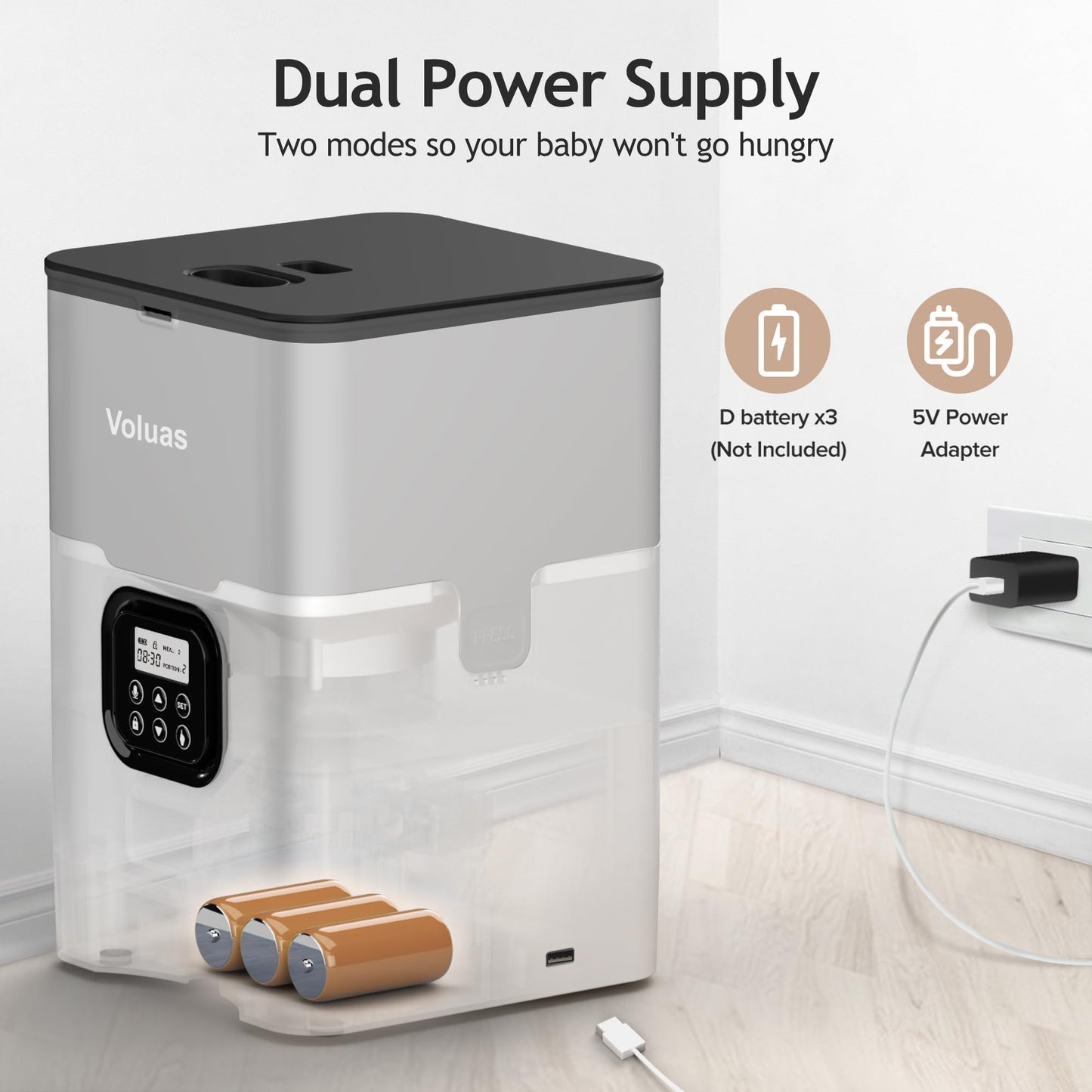 Auto Cat & Dog Feeder with Timer & Voice