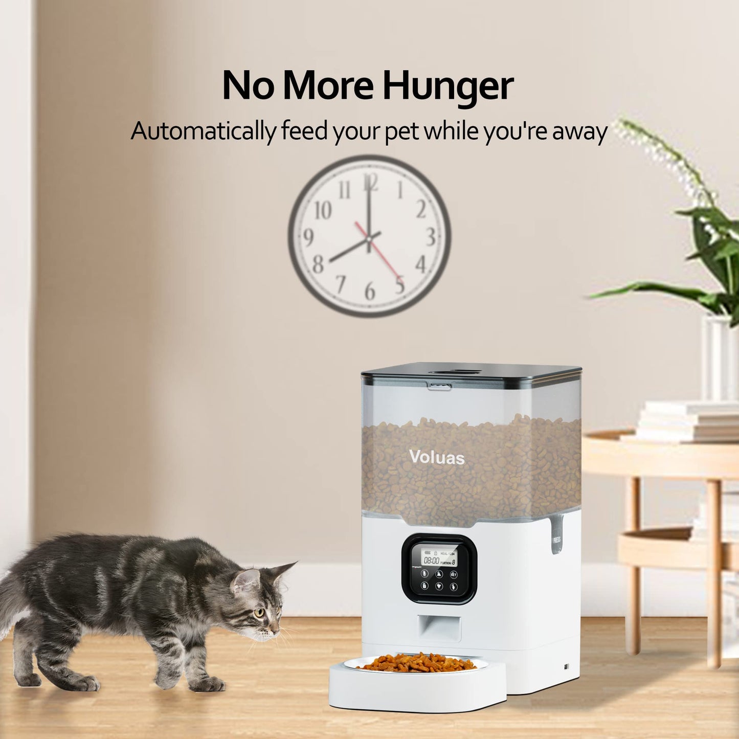 Auto Cat & Dog Feeder with Timer & Voice