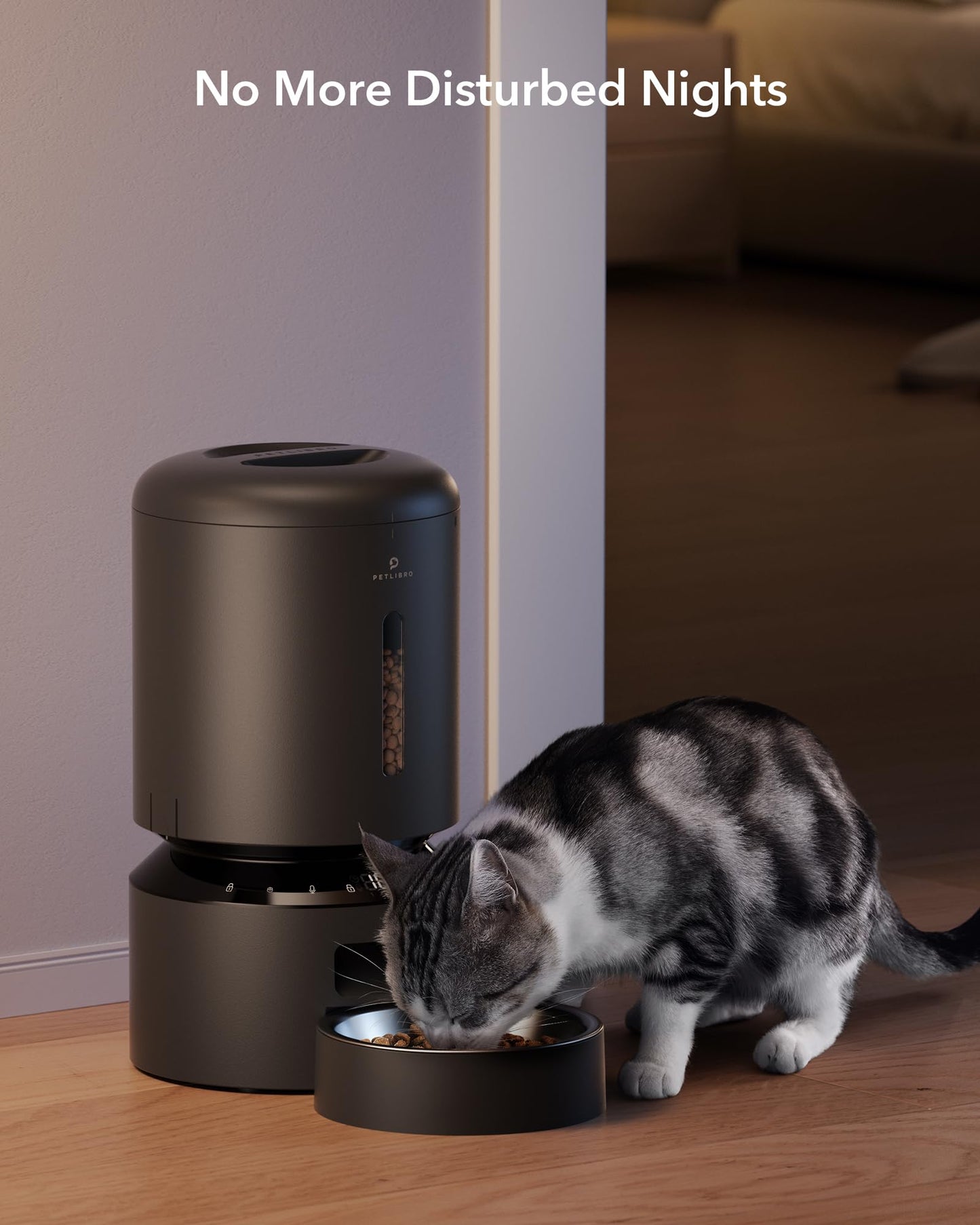 PETLIBRO Auto Pet Feeder, 6 Meals, Black
