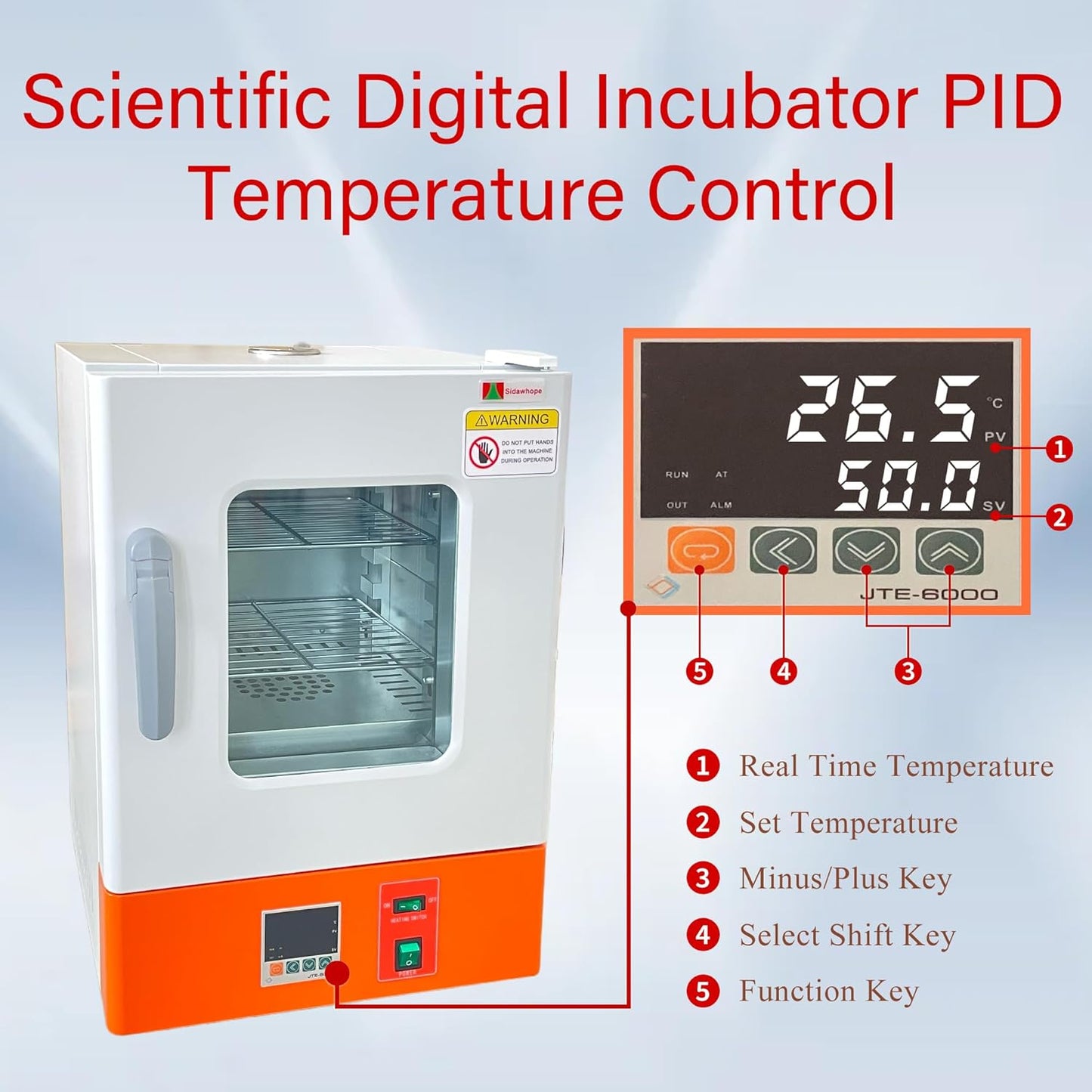 22L Lab Heating Incubator, RT-70℃