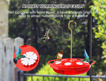 eWonLife 2-Pack Hummingbird Feeders, 16oz