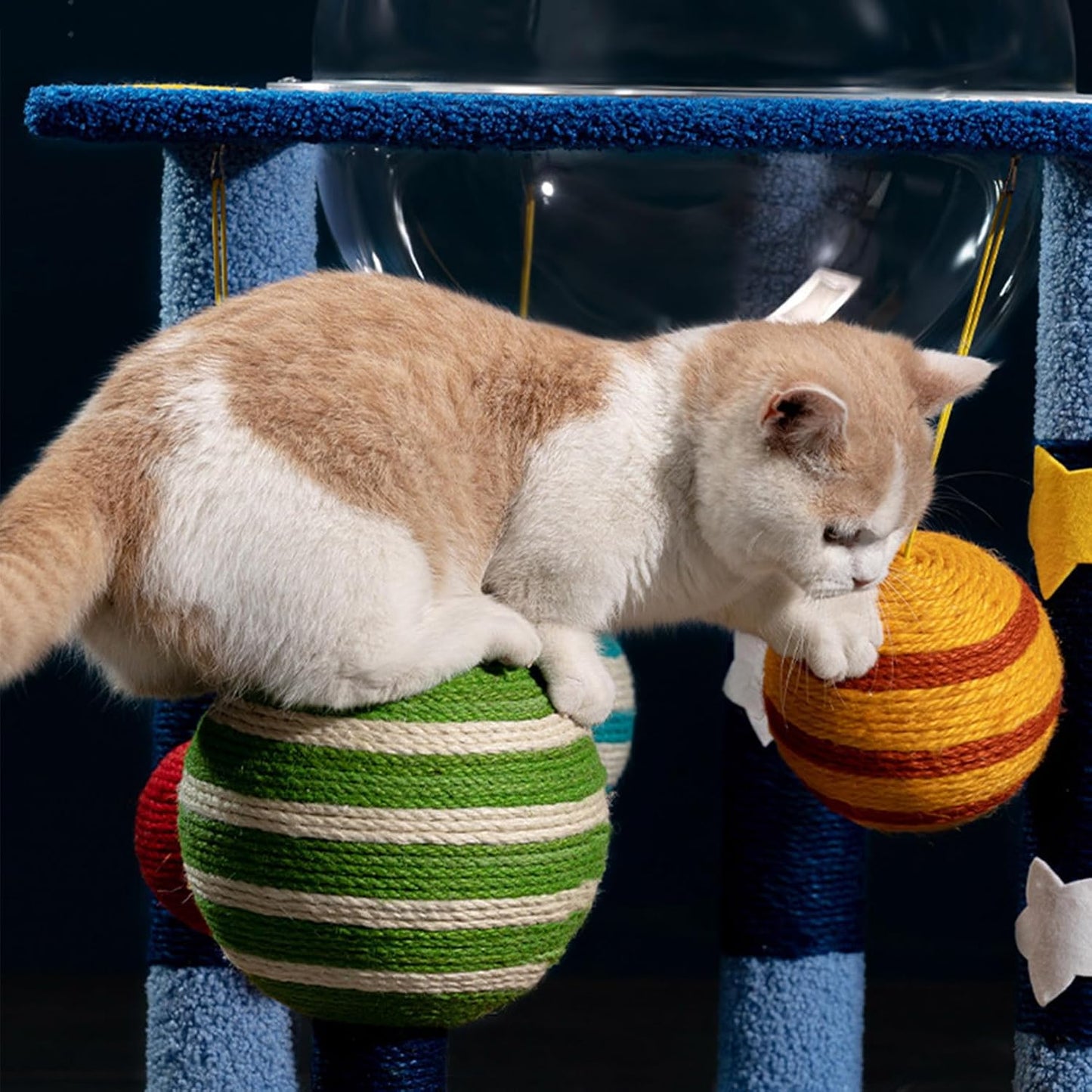 Cat Tree Tower 66cm Planet Theme