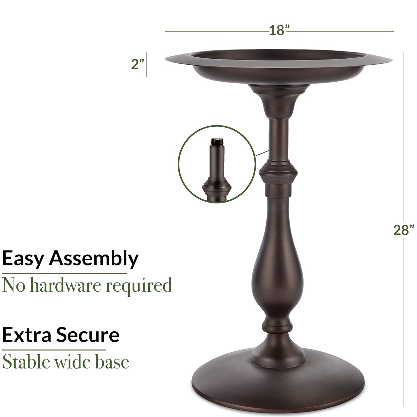Bronze Buddha Bird Bath