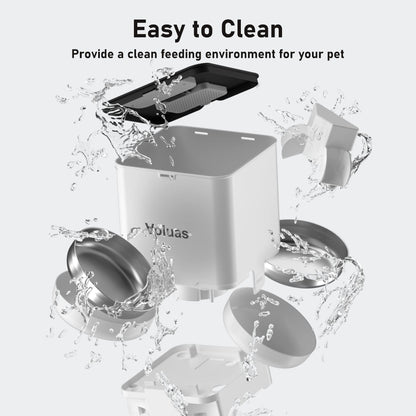Voluas Dual Cat Feeder 6L Timer Bowls
