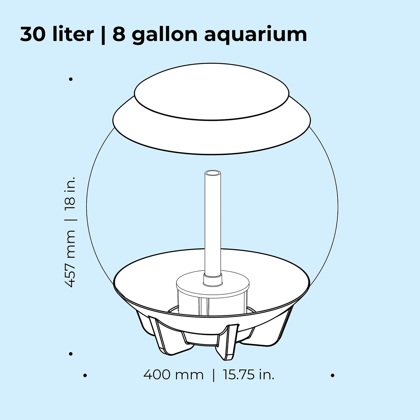biOrb Halo 15 LED Tank, 4-Gal