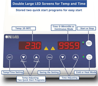 ONiLAB Gel Heater with Timer & Cooling