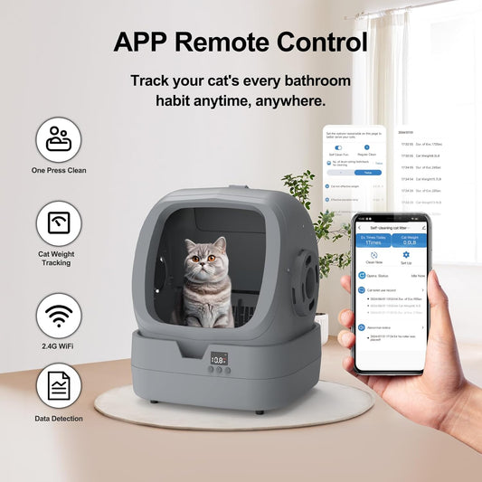 Smart 86L Self-Cleaning Cat Litter Box
