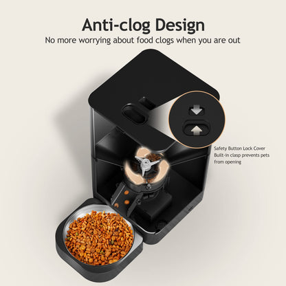Auto Cat & Dog Feeder with Timer & Voice