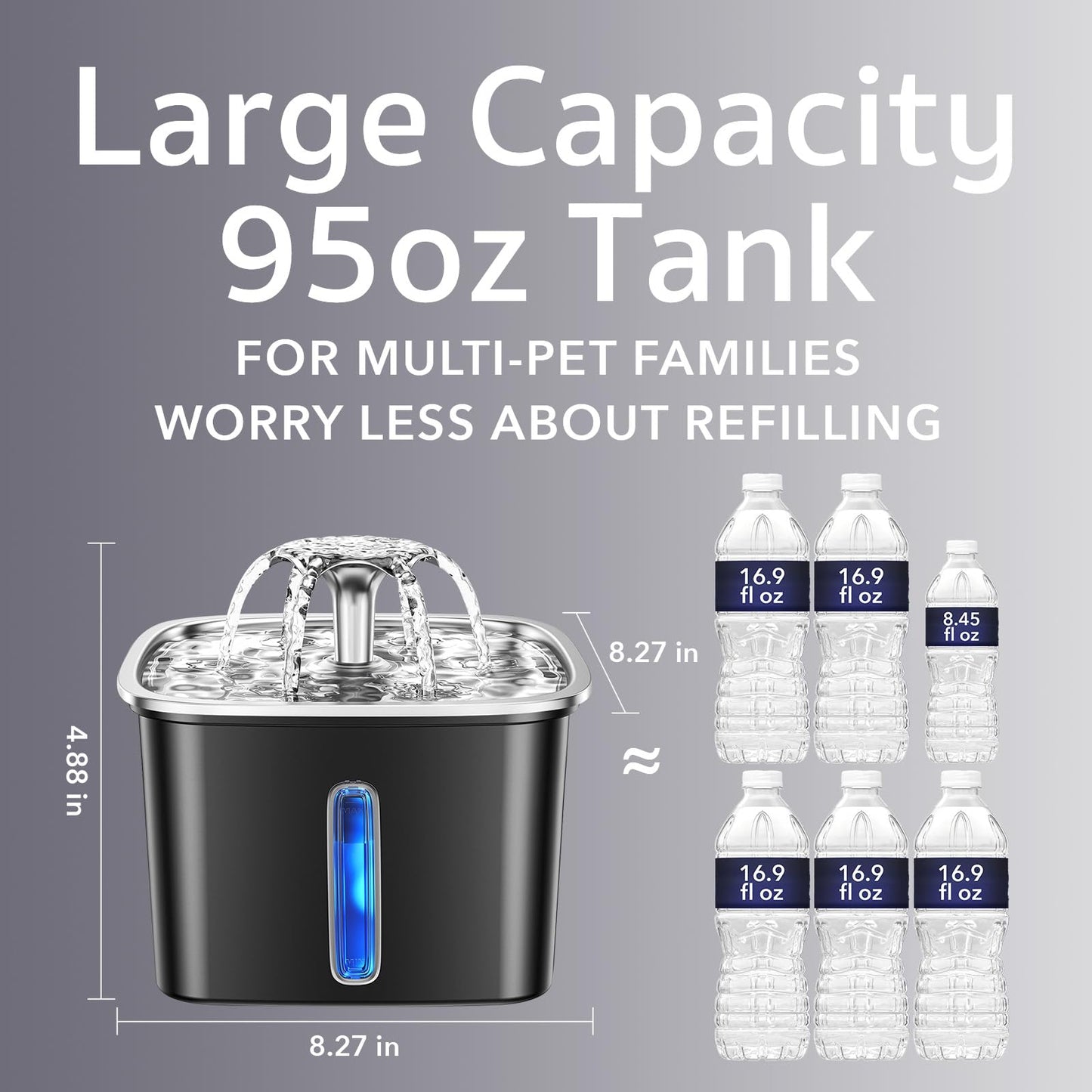 \ SVeken 95oz Pet Water Fountain