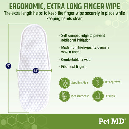 Pet MD Dog Ear Wipes - 100 Count