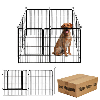 32" Dog Playpen Fence, 24 Panels, 56Ft