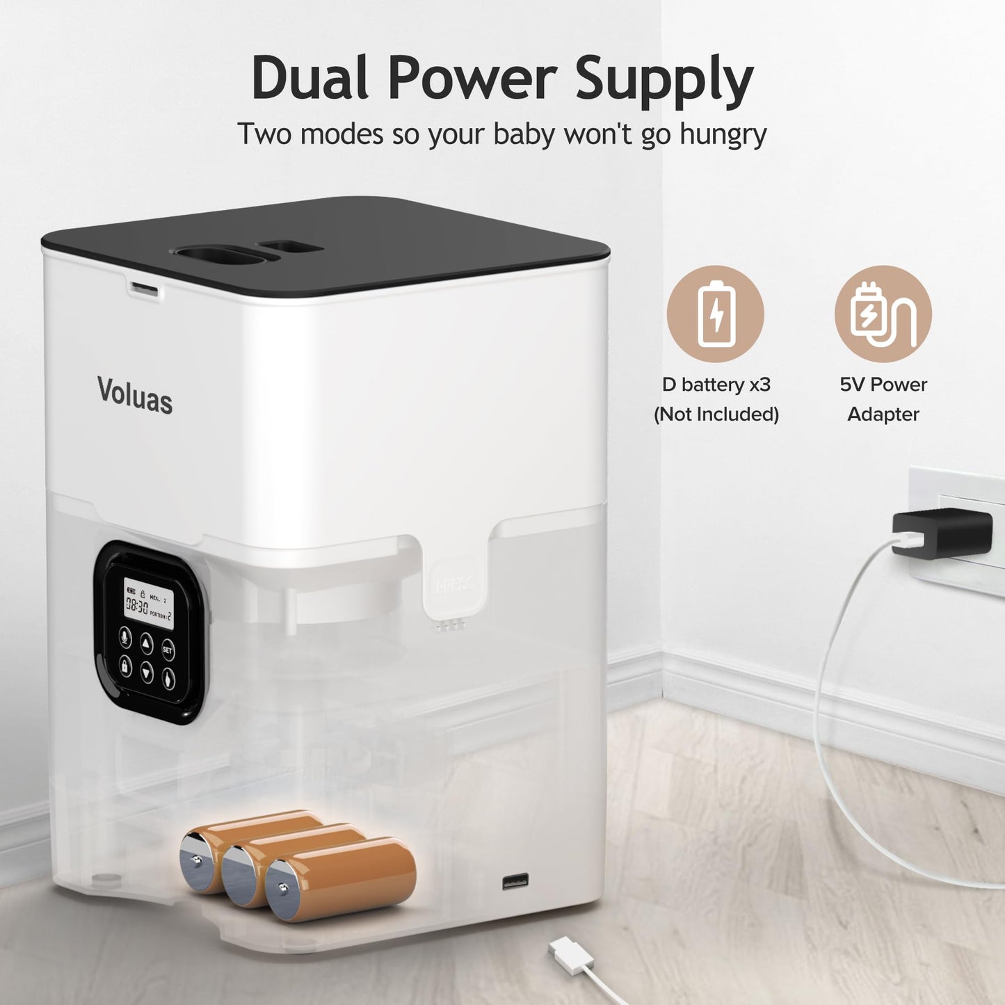 Auto Cat & Dog Feeder with Timer & Voice