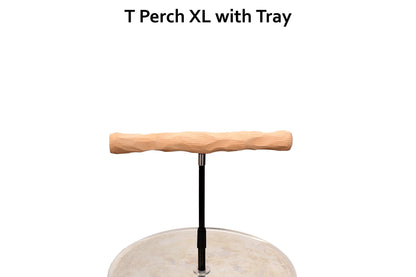 XL Parrot Training Perch with Potty Tray