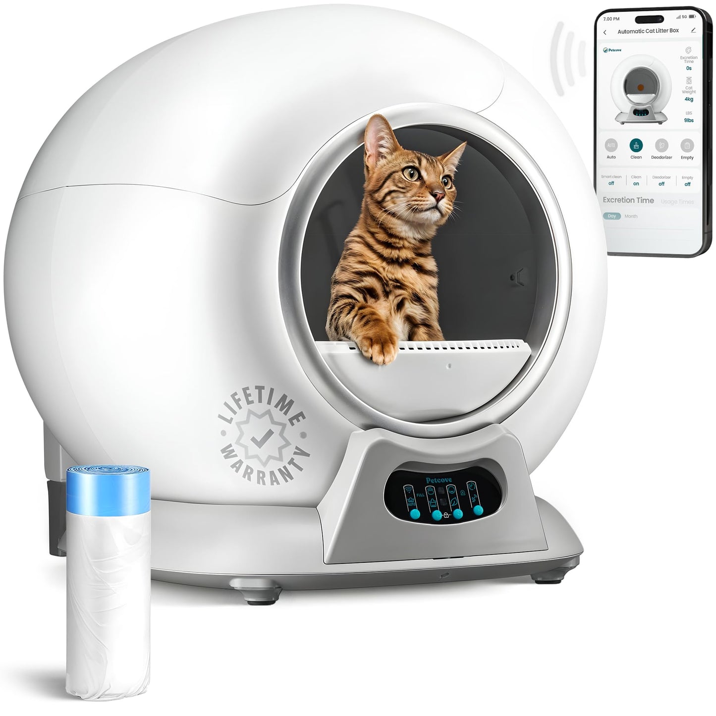 Smart Self-Cleaning Cat Litter Box