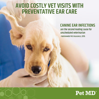 Pet MD Dog Ear Wipes - 100 Count