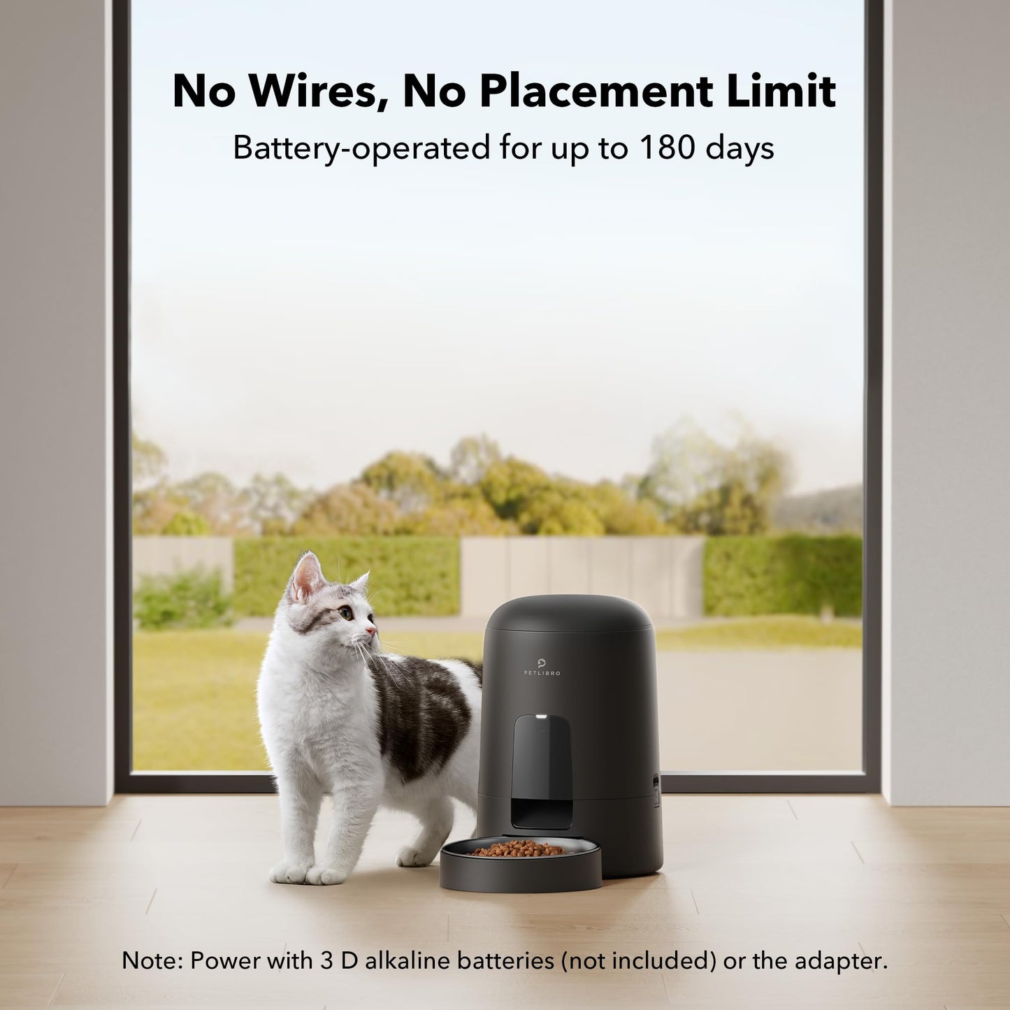 PETLIBRO 2L Wi-Fi Cat Feeder – Black
