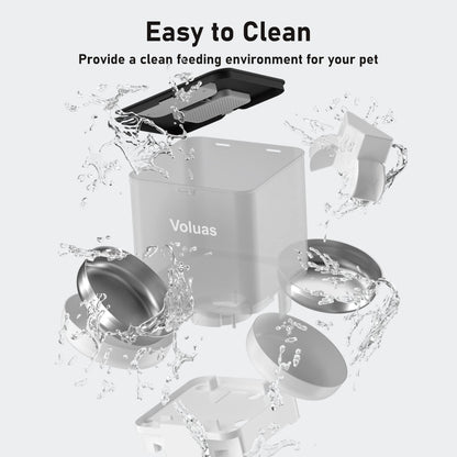 Voluas Dual Cat Feeder 6L Timer Bowls