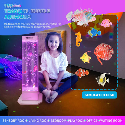 32" Bubble Fish Lamp with Remote