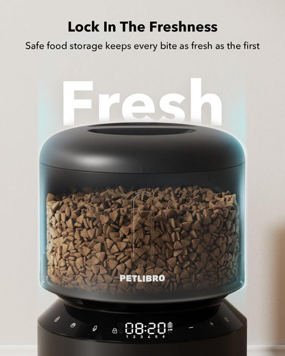 PETLIBRO Auto Pet Feeder, 6 Meals, Black