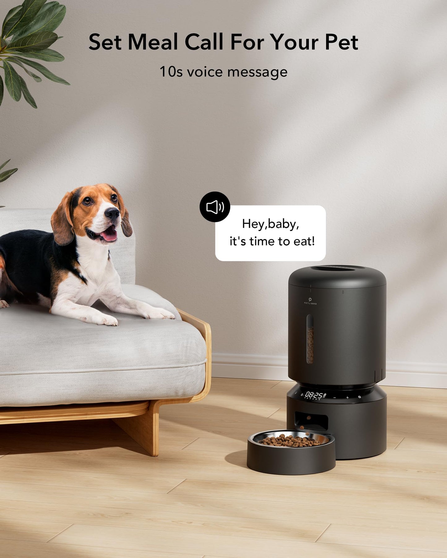 PETLIBRO Auto Pet Feeder, 6 Meals, Black