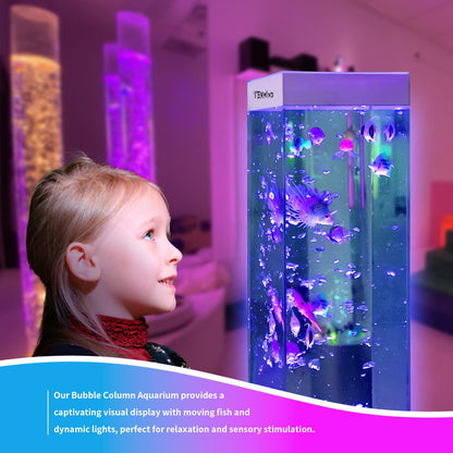 32" Bubble Fish Lamp with Remote