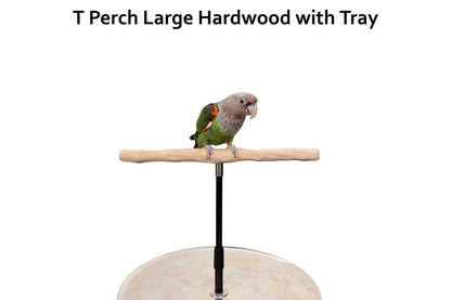 XL Parrot Training Perch with Potty Tray