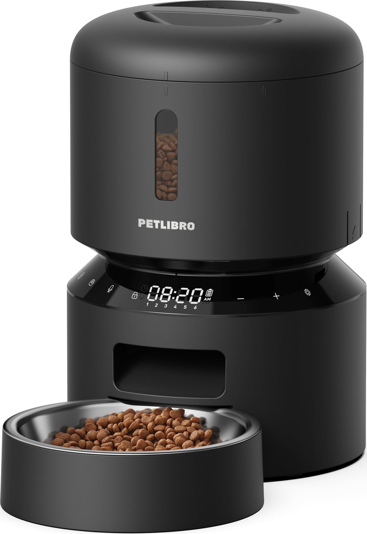 PETLIBRO Auto Pet Feeder, 6 Meals, Black
