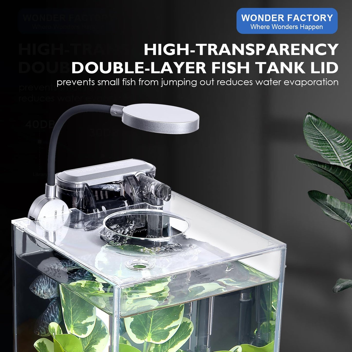 Betta Fish Tank 1.25 Gal Starter Kit