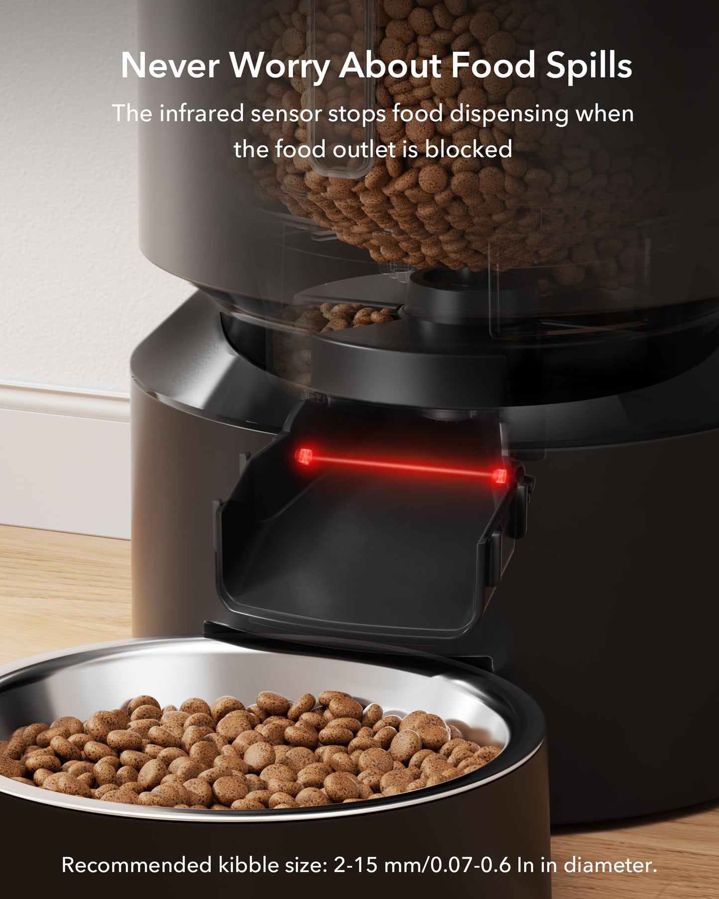 PETLIBRO Auto Pet Feeder, 6 Meals, Black