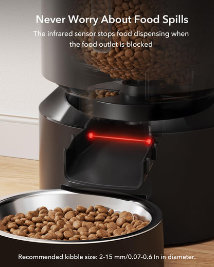 PETLIBRO Auto Pet Feeder, 6 Meals, Black