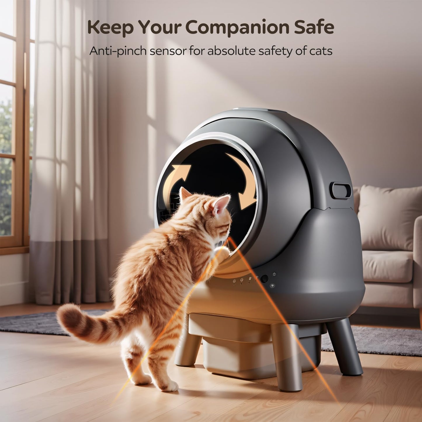 Smart Auto Litter Box – Grey