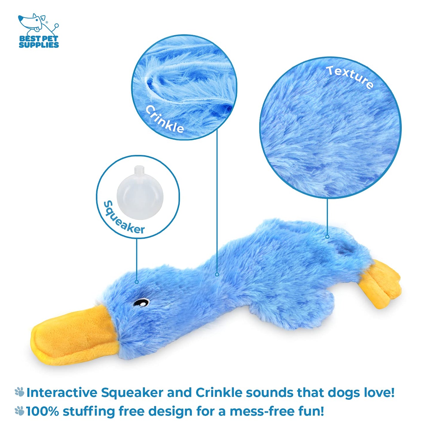 Duck Crinkle Dog Toy