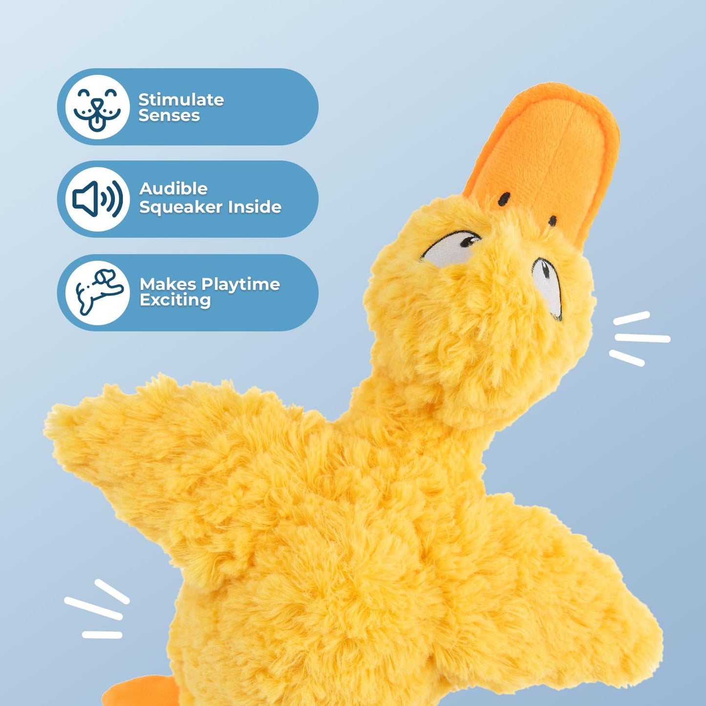 Duck Crinkle Dog Toy