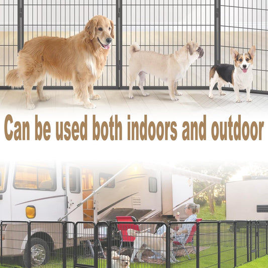 32" Dog Playpen Fence, 24 Panels, 56Ft
