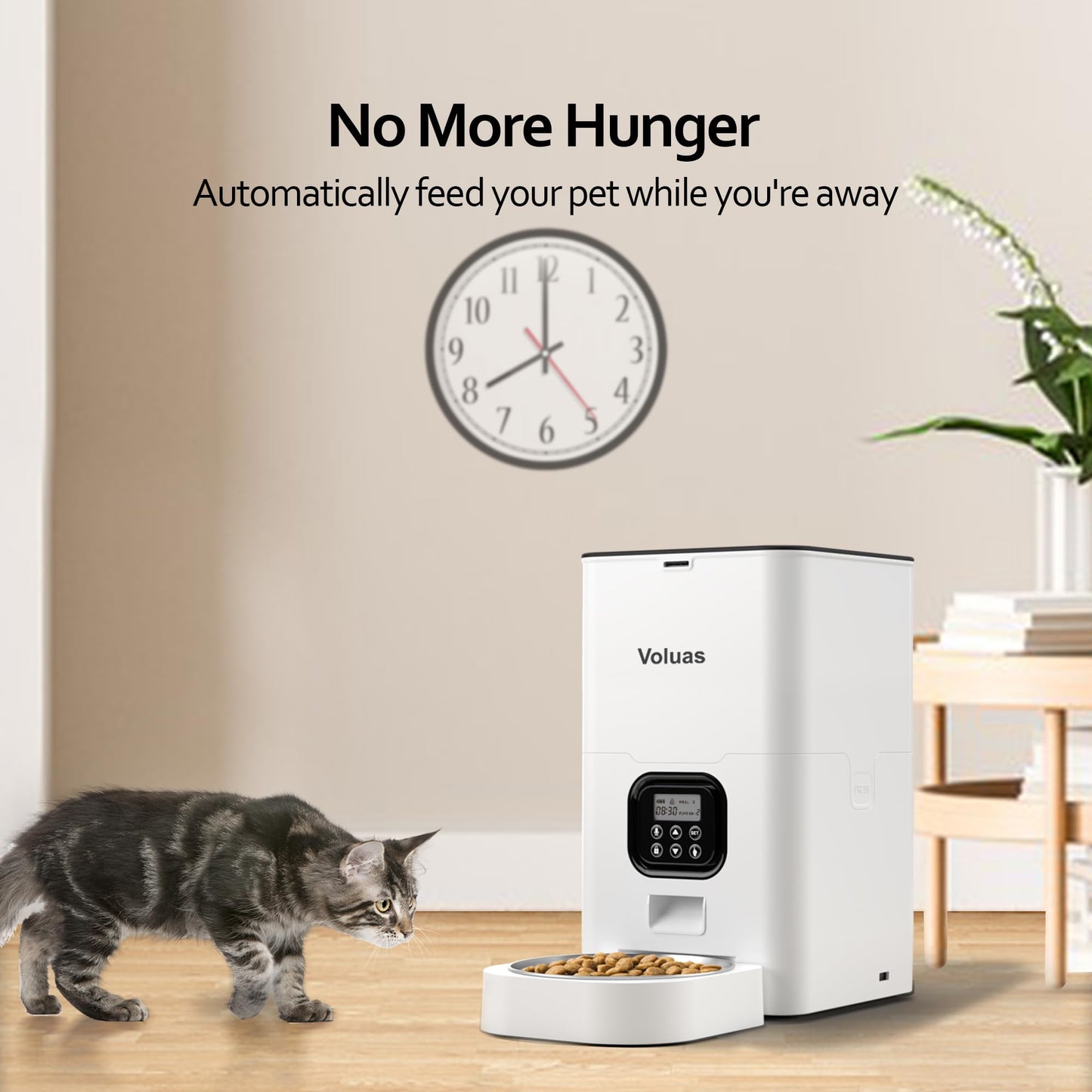 Auto Cat & Dog Feeder with Timer & Voice