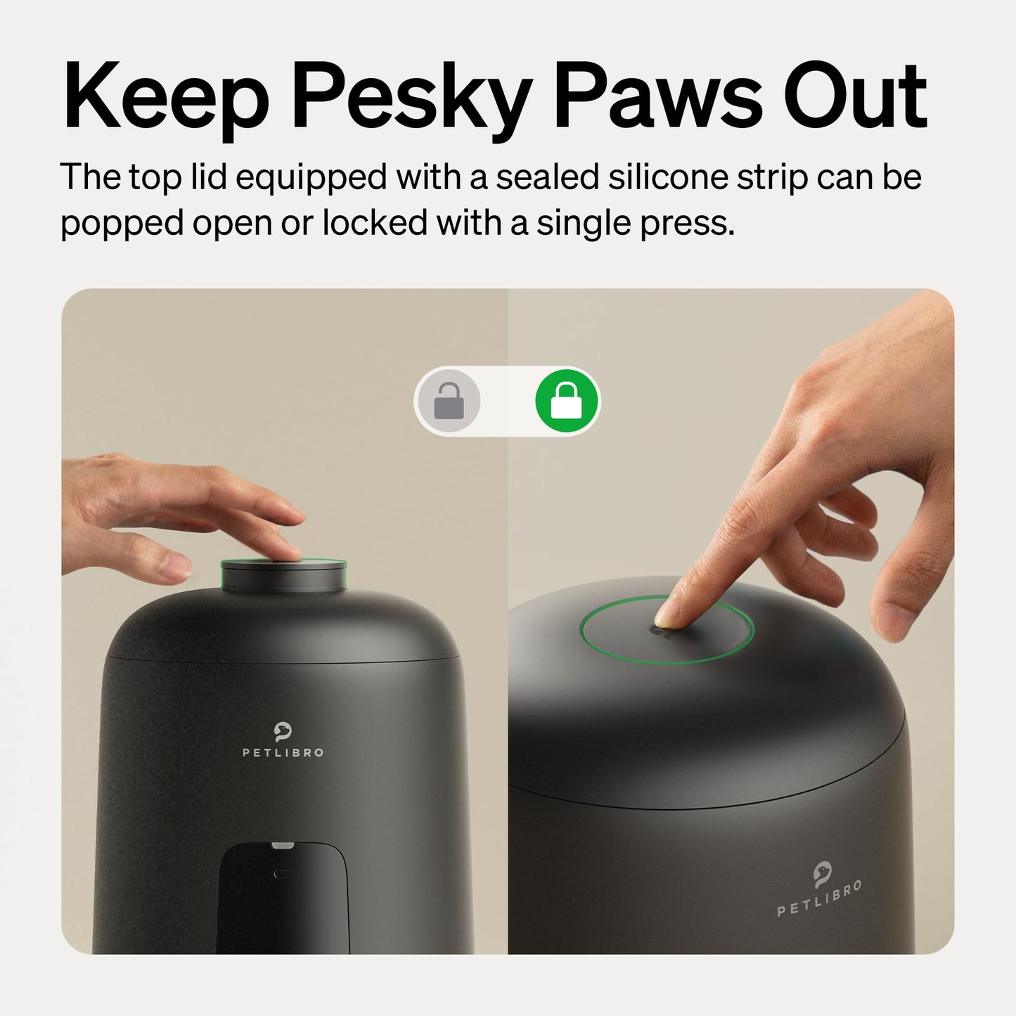 PETLIBRO 2L Wi-Fi Cat Feeder – Black