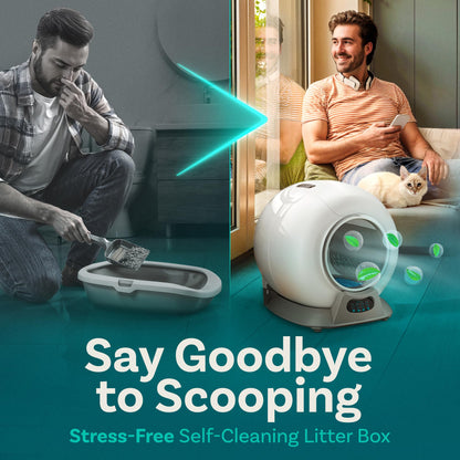 Smart Self-Cleaning Cat Litter Box