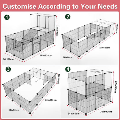 41-Panel Pet Playpen Cage