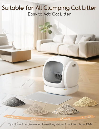 MeoWant Smart Cat Litter Box 75L