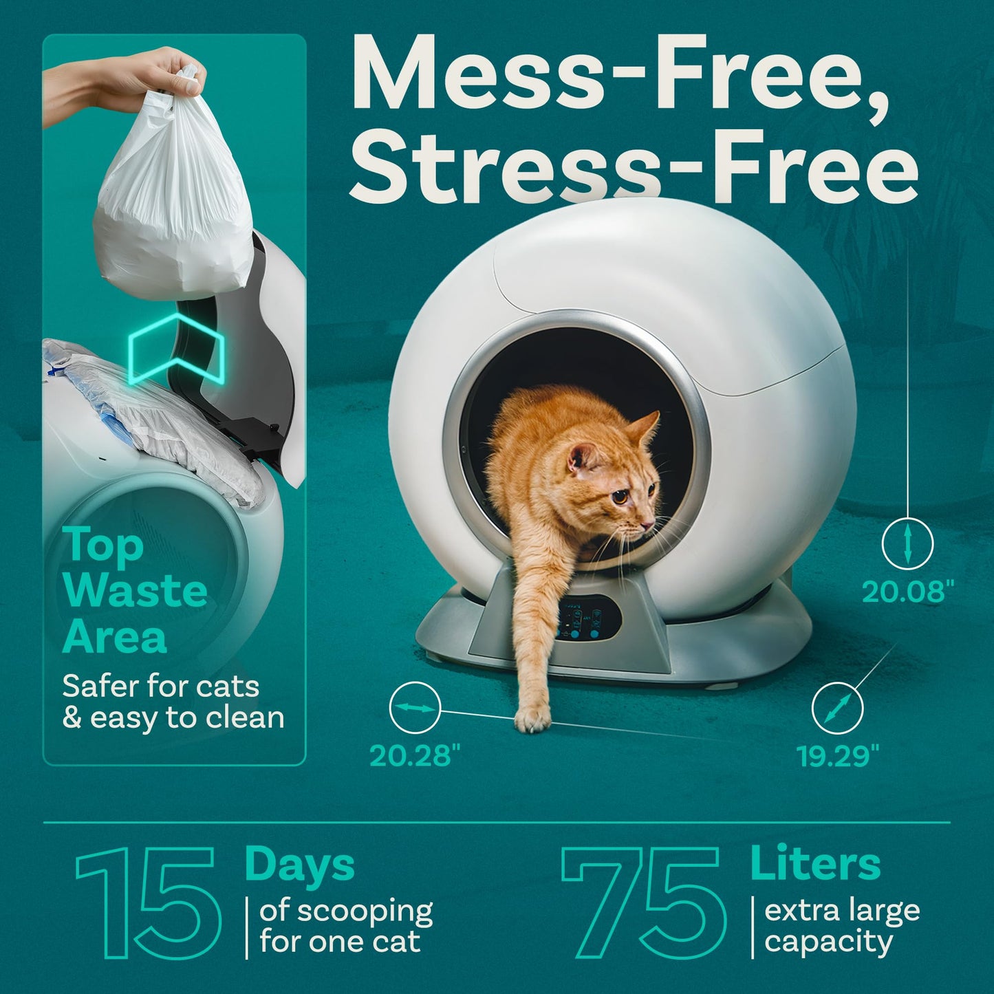 Smart Self-Cleaning Cat Litter Box