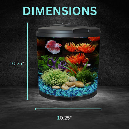 AquaView 360 6-Gal Fish Tank Kit