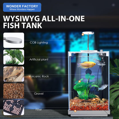 Betta Fish Tank 1.25 Gal Starter Kit
