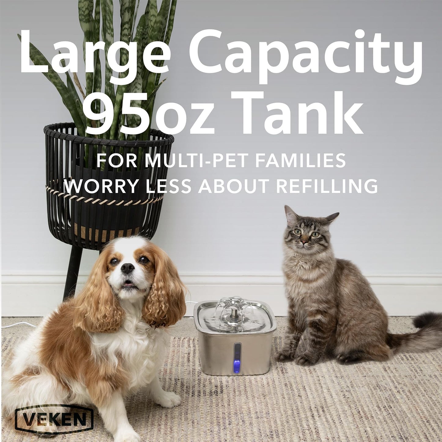 \ SVeken 95oz Pet Water Fountain