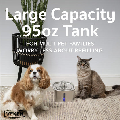 \ SVeken 95oz Pet Water Fountain